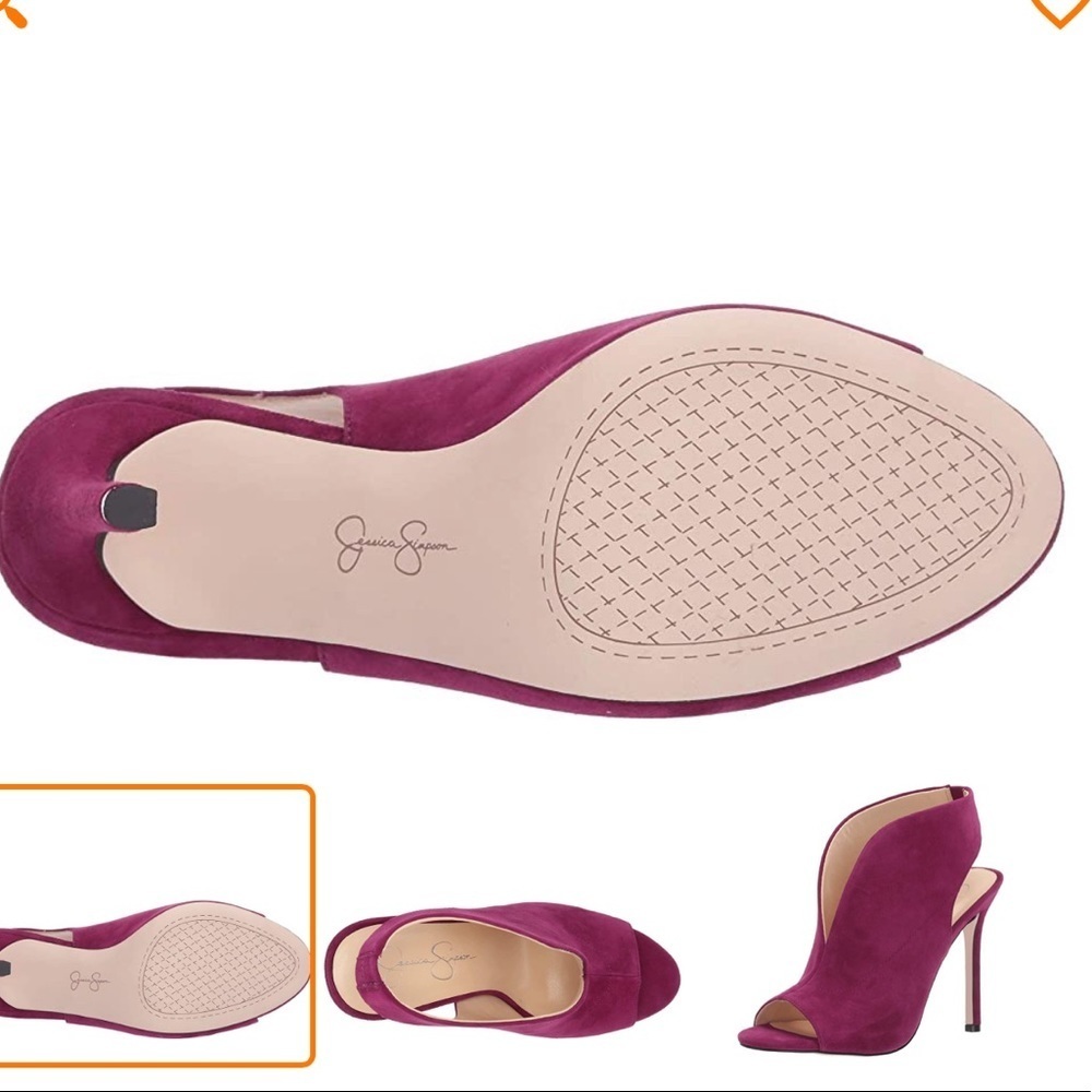 Jessica Simpson Women’s Boysenberry Suede Shoes sz 7 NEW - Picture 3 of 12